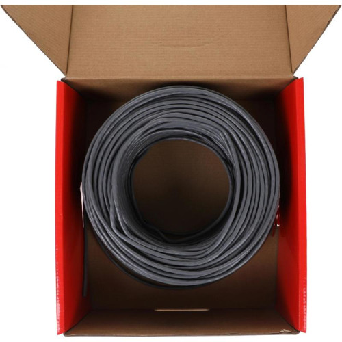 Кабель сетевой Buro BU-COP-040 UTP 4 пары cat.5E solid 0.40мм Cu 305м серый