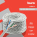 Кабель сетевой Buro BU-CCA-052-CAT6 UTP 4 пары cat.6 solid 0.52мм CCA 305м серый