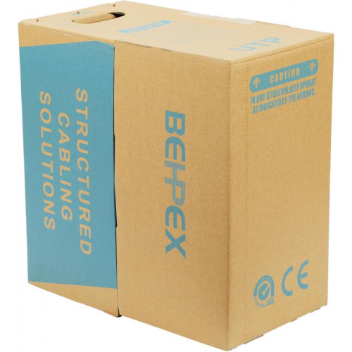 Кабель сетевой BHP-C6CU UTP 4 пары cat.6 solid 0.55мм Cu 305м серый