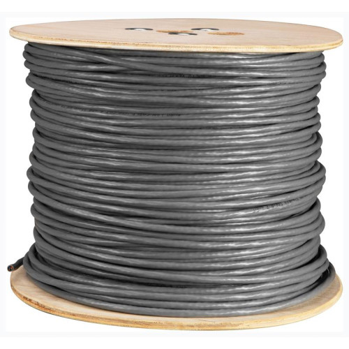 Кабель сетевой Buro BU-COP-055 UTP 4 пары cat.6 solid 0.55мм Cu 305м серый