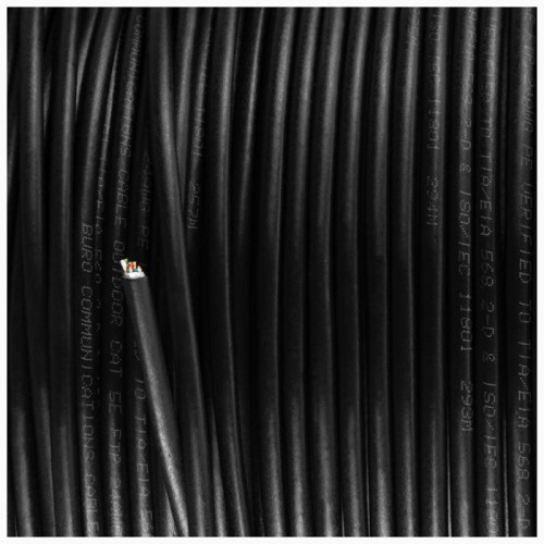 Кабель сетевой Buro BU-CCA-050-FTP-OUTDOOR FTP 4 пары solid 0.5мм CCA 305м черный outdoor (упак.:1шт)