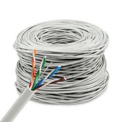Кабель сетевой Buro BU-CCA-050 UTP 4 пары cat.5E solid 0.50мм CCA 305м серый