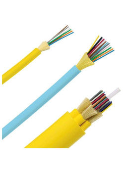 Кабель распределительный Panduit FADC912-37 12x 9/125 OS1/OS2 внутренний LSZH 1м желтый (A)