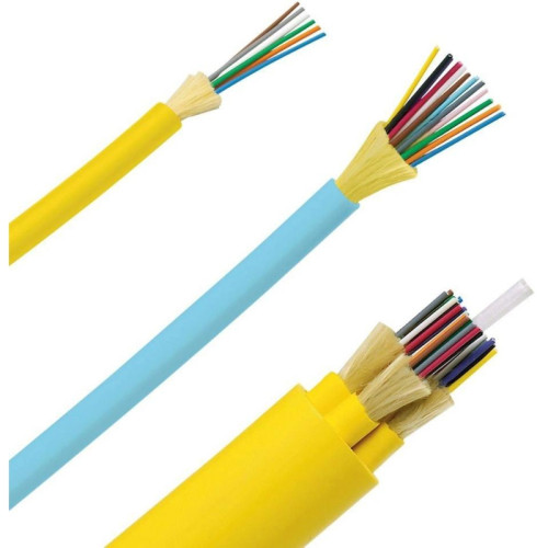 Кабель распределительный Panduit FADC912-37 12x 9/125 OS1/OS2 внутренний LSZH 1м желтый (A)