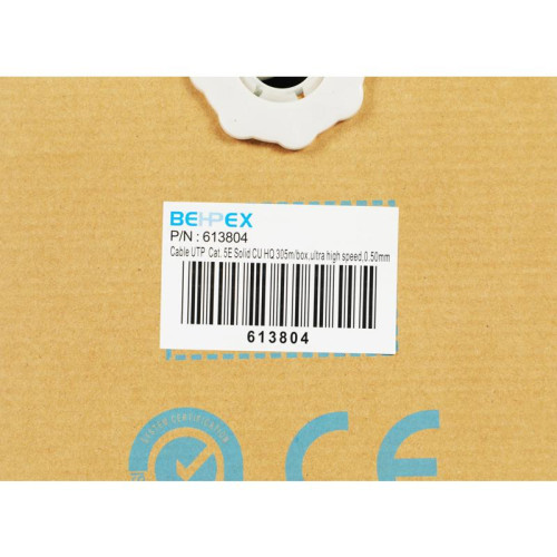 Кабель сетевой UTP4PCU UTP 4 пары cat.5E solid 0.50мм Cu 305м