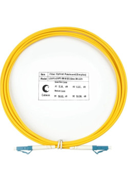 Патч-корд Cabeus FOP(S)-9-LC-LC-3M 1x9/125 OS2 LC-LC 3м LSZH желтый