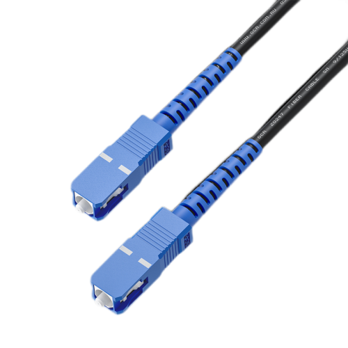 GCR PRO Патч-корд оптический 55.0m соединительный SC/UPC - SC/UPC Simplex одномодовый SM 9/125, LSZH, черный, GCR-56073