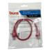 Патч-корд Buro UTP-5E-0.5M-R UTP 4 пары cat.5E CCA molded 0.5м красный RJ-45 (m)-RJ-45 (m)