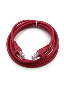 Патч-корд Buro UTP 4 пары cat.5E CCA molded 2м красный RJ-45 (m)-RJ-45 (m) (UTP-5E-2M-R)
