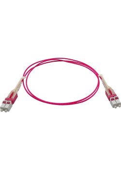 Патч-корд Lanmaster LAN-2LC-2LC/OM4H-1.0 2x50/125 OM4 LC дуплекс-LC дуплекс 1м LSZH розовый