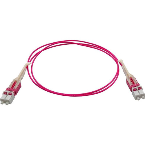 Патч-корд Lanmaster LAN-2LC-2LC/OM4H-1.0 2x50/125 OM4 LC дуплекс-LC дуплекс 1м LSZH розовый