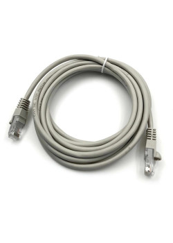 Патч-корд Buro UTP-5E-3M-G-LSZH UTP cat.5E 3м серый RJ-45 (m)-RJ-45 (m)