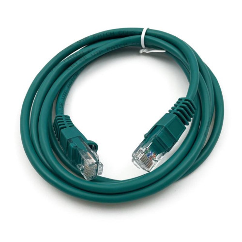 Патч-корд Buro UTP-5E-1,5M-GR UTP 4 пары cat.5E CCA molded 1.5м зеленый RJ-45 (m)-RJ-45 (m)