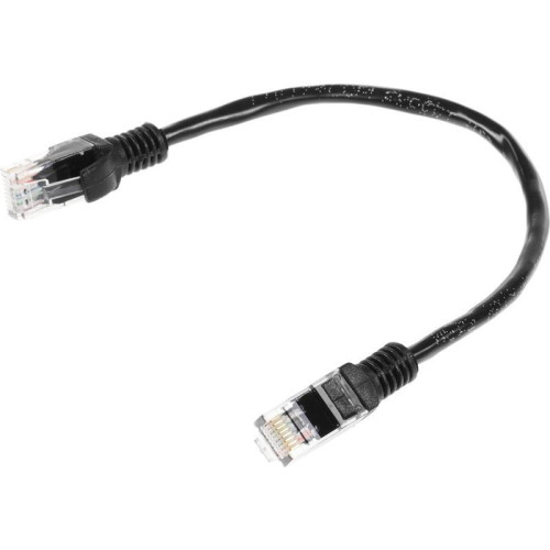 Патч-корд Premier PP12-0.25M/BK 1000Гбит/с UTP 4 пары cat.5E CCA molded 0.25м черный RJ-45 (m)-RJ-45 (m)