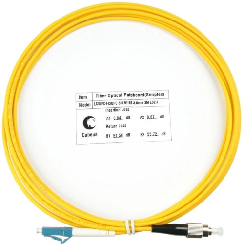 Патч-корд Cabeus FOP(S)-9-LC-FC-3M 1x9/125 OS2 LC-FC 3м LSZH желтый Патч-корд Cabeus FOP(S)-9-LC-FC-3M 1x9/125 OS2 LC-FC 3м LSZH желтый