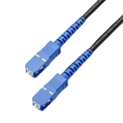 GCR PRO Патч-корд оптический 50.0m соединительный SC/UPC - SC/UPC Simplex одномодовый SM 9/125, LSZH, черный, GCR-56061