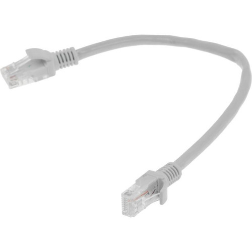 Патч-корд Premier PP6U-0.25M 10000Гбит/с UTP 4 пары cat.6 CCA molded 0.25м серый RJ-45 (m)-RJ-45 (m)
