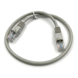 Патч-корд KingPrice KP-PC-c5e-0.5m-g 1Гбит/с UTP 4 пары cat.5E CCA molded 0.5м серый RJ-45 (m)-RJ-45 (m)