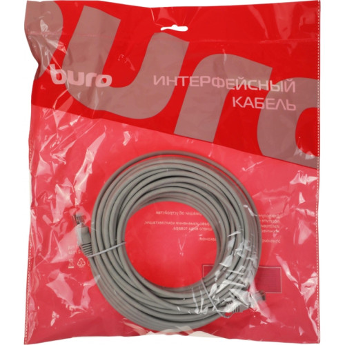 Патч-корд Buro UTP-5E-20M-G-LSZH UTP cat.5E 20м серый RJ-45 (m)-RJ-45 (m)
