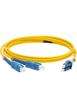 Патч-корд Lanmaster LAN-2LC-2SC/SU-10 2x9/125 OS1/OS2 LC дуплекс-SC дуплекс 10м LSZH оранжевый