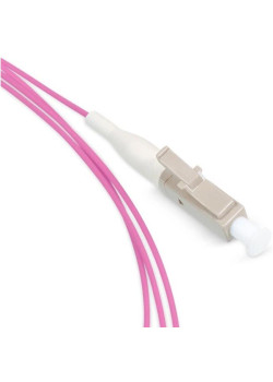 Пигтейл Cabeus PT-LC-50-OM4 1x50/125 OM4 LC 1.5м LSZH розовый