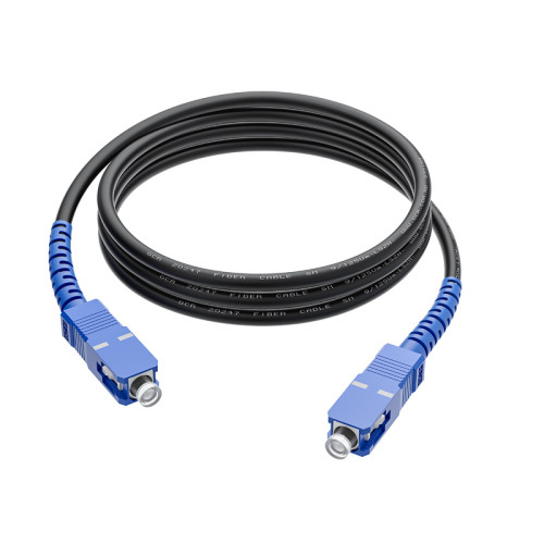 GCR PRO Патч-корд оптический 80.0m соединительный SC/UPC - SC/UPC Simplex одномодовый SM 9/125, LSZH, черный, GCR-56077