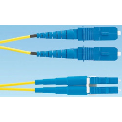 Патч-корд Panduit F92ELLNSNSNM010 2x9/125 OS1/OS2 LC дуплекс-SC дуплекс 10м LSZH желтый