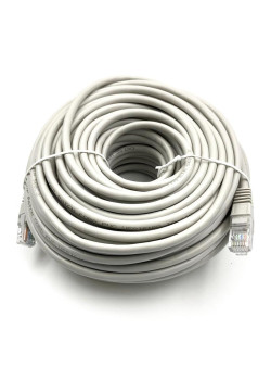 Патч-корд Buro UTP-5E-30M-G UTP 4 пары cat.5E CCA molded 30м серый RJ-45 (m)-RJ-45 (m)