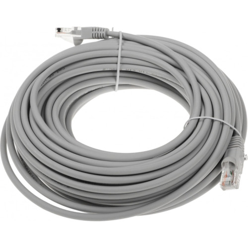 Патч-корд Buro UTP-5E-20M-G-LSZH UTP cat.5E 20м серый RJ-45 (m)-RJ-45 (m)