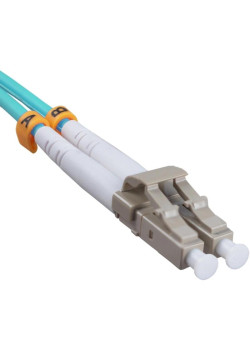 Патч-корд Cabeus FOP-50-LC-LC-1M 2x50/125 OM3 LC дуплекс-LC дуплекс 1м LSZH бирюзовый