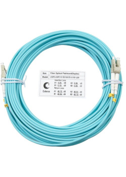 Патч-корд Cabeus FOP-50-LC-LC-10M 2x50/125 OM3 LC дуплекс-LC дуплекс 10м LSZH бирюзовый