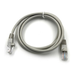 Патч-корд Buro UTP-5E-1.5M-G UTP 4 пары cat.5E CCA molded 1.5м серый RJ-45 (m)-RJ-45 (m)