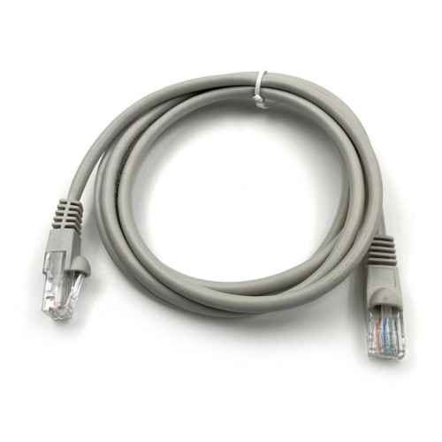 Патч-корд Buro UTP-5E-1.5M-G UTP 4 пары cat.5E CCA molded 1.5м серый RJ-45 (m)-RJ-45 (m)
