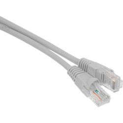 Патч-корд Buro UTP-5E-1M-G-LSZH UTP cat.5E 1м серый RJ-45 (m)-RJ-45 (m)