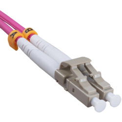 Патч-корд Cabeus OP-50-OM4-LC-LC-2M 2x50/125 OM4 LC дуплекс-LC дуплекс 2м LSZH розовый