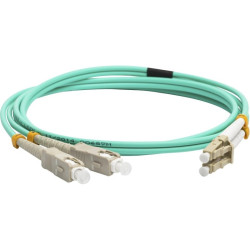 Патч-корд Lanmaster LAN-2LC-2SC/OM3-3.0 2x50/125 OM3 LC дуплекс-SC дуплекс 3м LSZH