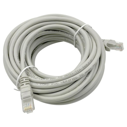 Патч-корд Buro UTP-6-10M-G UTP 4 пары cat.6 CCA molded 10м серый RJ-45 (m)-RJ-45 (m)
