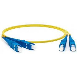 Патч-корд Lanmaster TWT-2SC-2SC/SU-5.0 2x SC дуплекс-SC дуплекс 5м ПВХ желтый