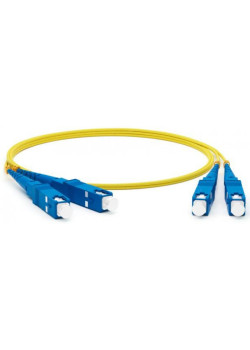 Патч-корд Lanmaster TWT-2SC-2SC/SU-5.0 2x SC дуплекс-SC дуплекс 5м ПВХ желтый