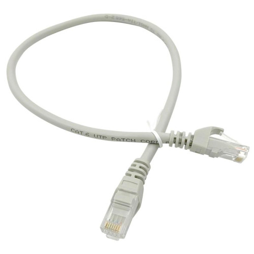 Патч-корд Buro UTP-6-0,5M-G UTP 4 пары cat.6 CCA molded 0.5м серый RJ-45 (m)-RJ-45 (m)