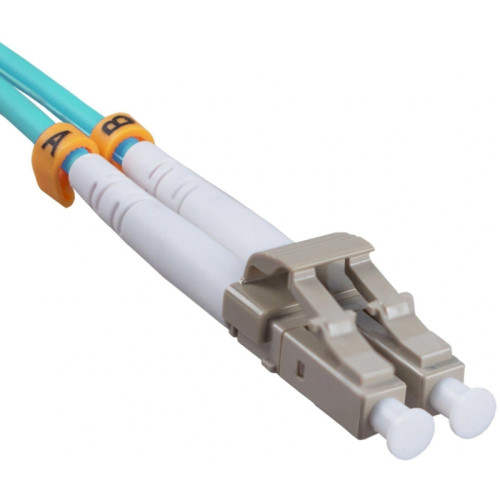 Патч-корд Cabeus FOP-50-LC-LC-10M 2x50/125 OM3 LC дуплекс-LC дуплекс 10м LSZH бирюзовый