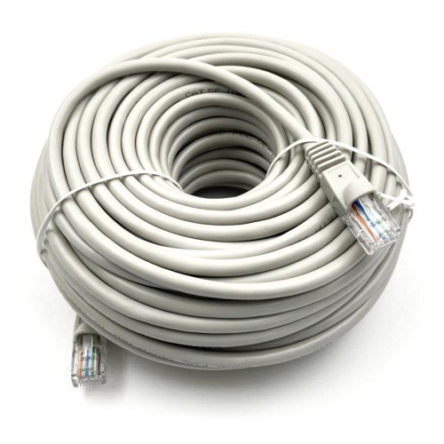 Патч-корд Buro UTP-5E-25M-G UTP 4 пары cat.5E CCA molded 25м серый RJ-45 (m)-RJ-45 (m)