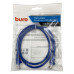 Патч-корд Buro UTP 4 пары cat.5E CCA molded 1м голубой RJ-45 (m)-RJ-45 (m) (UTP-5E-1M-BL)