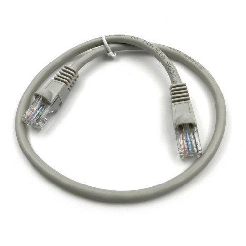 Патч-корд Buro UTP 4 пары cat.5E CCA molded 0.5м серый RJ-45 (m)-RJ-45 (m) (UTP-5E-0,5M-G)