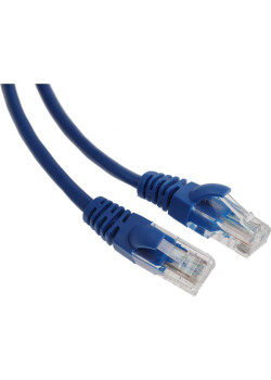 Патч-корд Premier PP12-1M/B 1000Гбит/с UTP 4 пары cat.5E CCA molded 1м синий RJ-45 (m)-RJ-45 (m)