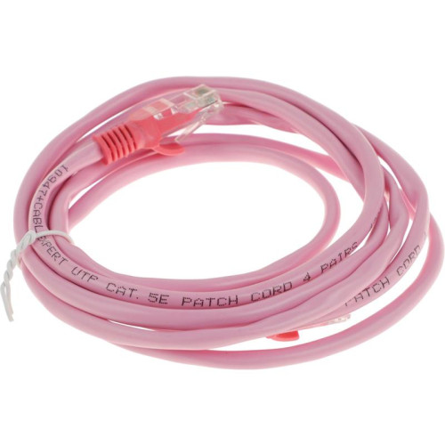 Патч-корд Premier PP12-2M/RO 1000Гбит/с UTP 4 пары cat.5E CCA molded 2м розовый RJ-45 (m)-RJ-45 (m)