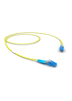 Оптический патчкорд LC-UPC/LC-UPC Duplex, 09/125 OS2, тип S, LSZH, 1 м
