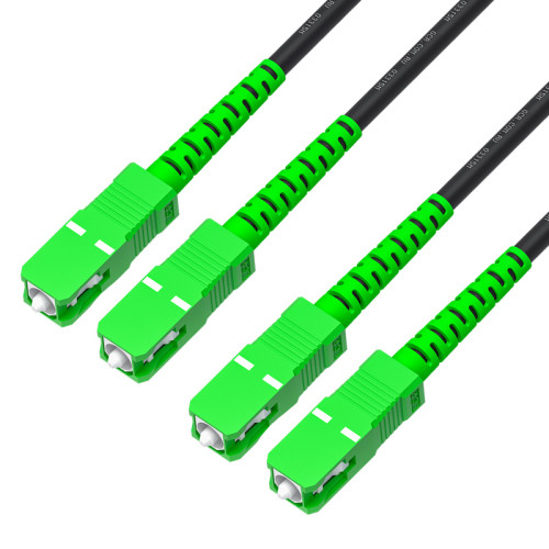 GCR PRO Патч-корд оптический 2.0m соединительный SC/APC - SC/APC Duplex одномодовый SM 9/125, LSZH, черный, GCR-57137