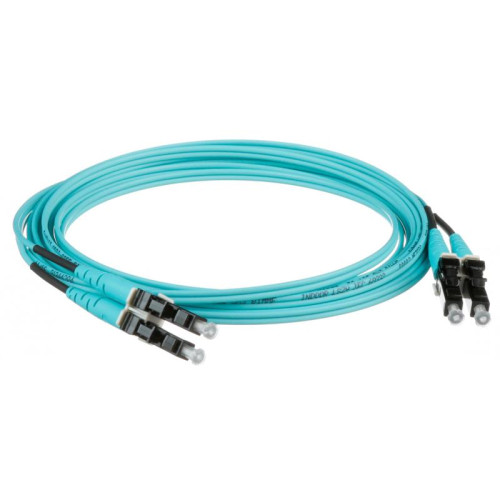 Патч-корд Panduit FX2ELLNLNSNM003 2x50/125 OM3 LC дуплекс-LC дуплекс 3м LSZH аквамарин