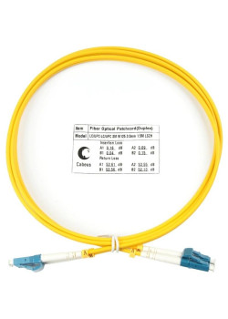 Патч-корд Cabeus FOP(D)-9-LC-LC-2M 2x9/125 OS2 LC дуплекс-LC дуплекс 2м LSZH желтый